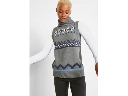 B.P.C kamizelka dzianinowa z golfem r.52/54