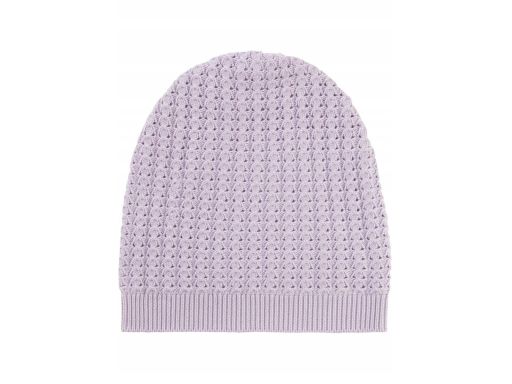 B.P.C dzianinowa czapka liliowa z tkanym wzorkiem ^UNIWERSALNA
