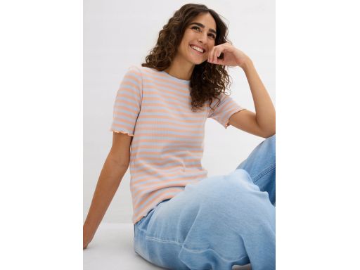 B.P.C t-shirt damski prążek w paski bawełniany ^52/54