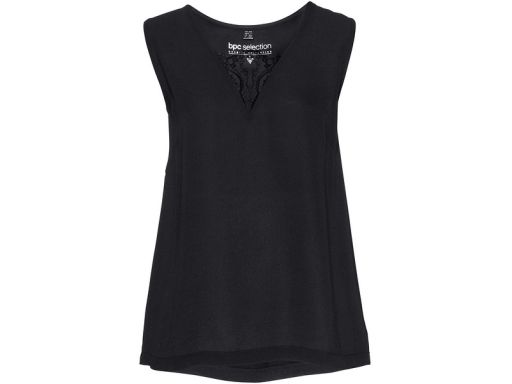 B.P.C czarny top z koronką r.36/38