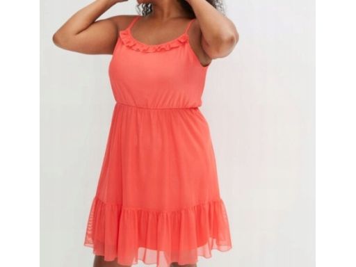 B.P.C sukienka siatkowa pomarańczowa ^40/42