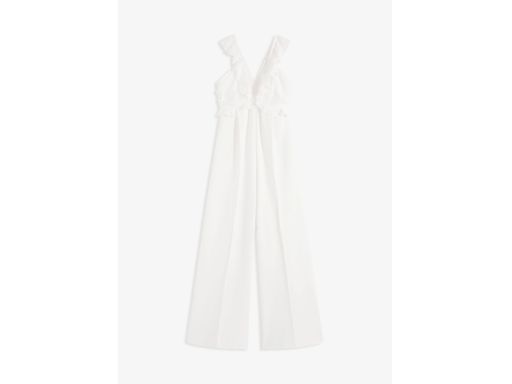 B.P.C kombinezon śmietankowy z falbankami 38.