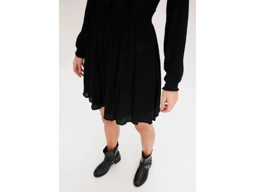 B.P.C czarna sukienka mini boho 42.