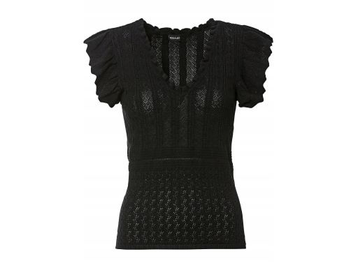 B.P.C bluzka dzianinowa czarna ażurowa r.48/50