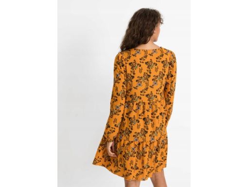 B.P.C sukienka krepowana w kwiatuszki r.32/34