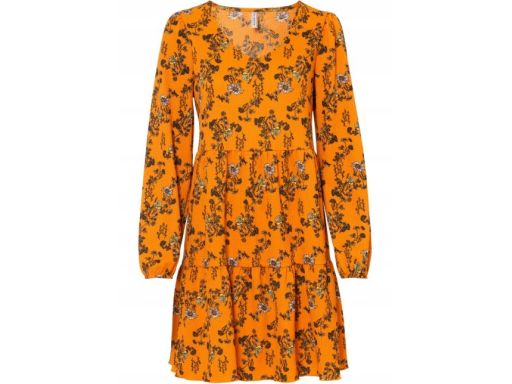 B.P.C sukienka krepowana w kwiatuszki r.32/34