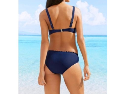 B.P.C bikini granatowe modne wykończenie r.46(90C)