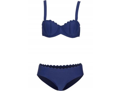 B.P.C bikini granatowe modne wykończenie r.46(90C)