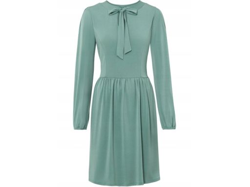 B.P.C sukienka miętowa z wiązaniem ^48/50
