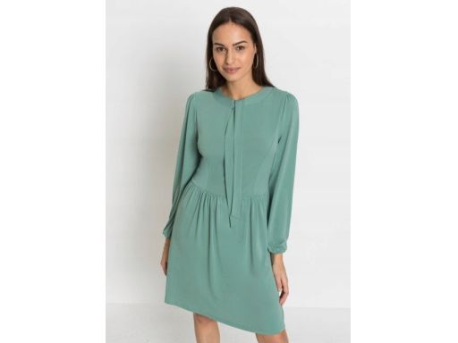B.P.C sukienka miętowa z wiązaniem ^48/50