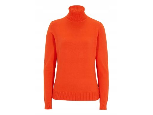 B.P.C sweter z golfem pomarańczowo-czerwony r.56/58