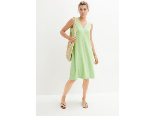 B.P.C sukienka letnia na szerokie ramiączka dekolt w serek ^36/38