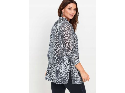 B.P.C bluzka czarno-biała szyfonowa w cętki 44.