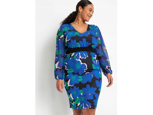 B.P.C ołówkowa sukienka w kwiaty 36/38.