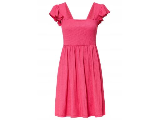 B.P.C sukienka różowa strukturalna z wycięciem r.44/46