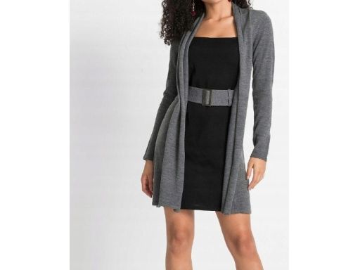 B.P.C sukienka dzianinowa z paskiem w optyce 2w1 r.36/38