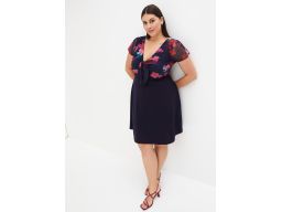 B.P.C sukienka z nadrukiem w kwiaty siateczka r.44/46