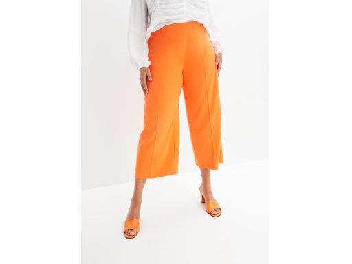 B.P.C pomarańczowe kuloty spodnie 7/8 damskie w kant 50.