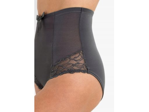 B.P.C. majtki figi panty shape antracytowe z koronką ^42