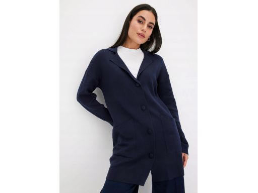 B.P.C płaszcz dzianinowy kardigan granatowy ^40/42