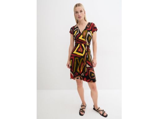 B.P.C sukienka kopertowa we wzory z wiskozy r.40/42