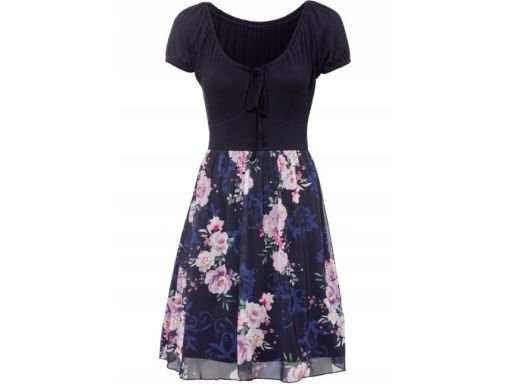 B.P.C sukienka z siateczką nadruk r.36/38