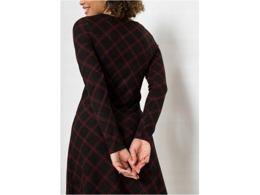 B.P.C. siateczokwa sukienka marszczona z nadrukiem r.52/54