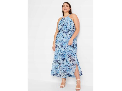 AG240 długa sukienka z nadrukiem 38.