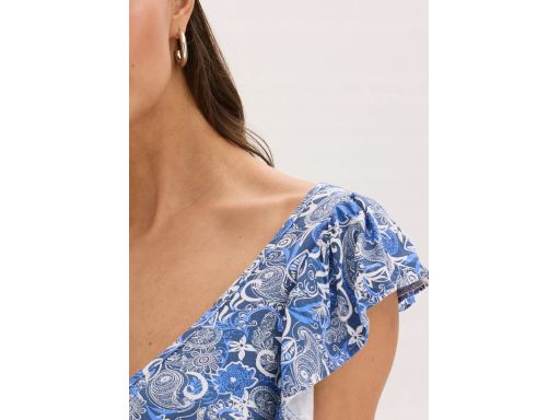 B.P.C bluzka wiskozowa z falbankami we wzory ^40/42