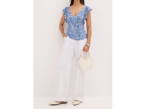 B.P.C bluzka wiskozowa z falbankami we wzory ^40/42