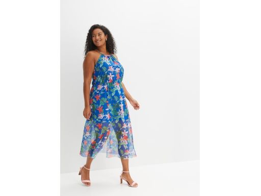 B.P.C sukienka z siateczki w kwiatki 48/50.