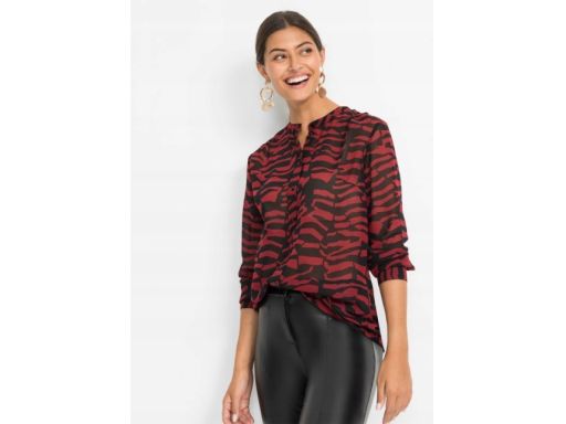 B.P.C bluzka szyfon prześwitująca wzory r.44