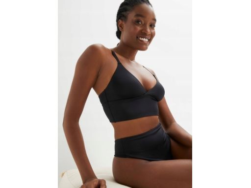 B.P.C biustonosz miękki bez fiszbin czarny top r.40