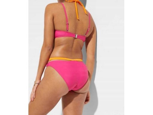B.P.C bikini różowo-pomarańczowe z modnymi wycięciami ^46(90C)