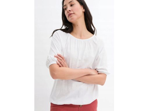 B.P.C t-shirt luźny oversize biały bawełniany 44/46.