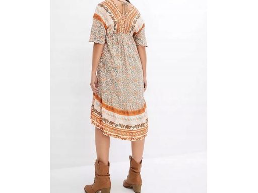 B.P.C sukienka ciążowa wzorzysta midi r.42