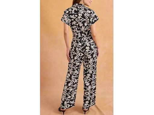 B.P.C kombinezon czarny w białe wzory ^44