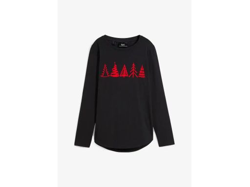 B.P.C bluzka bawełniana butelkowa zieleń z białym nadrukiem ^52/54