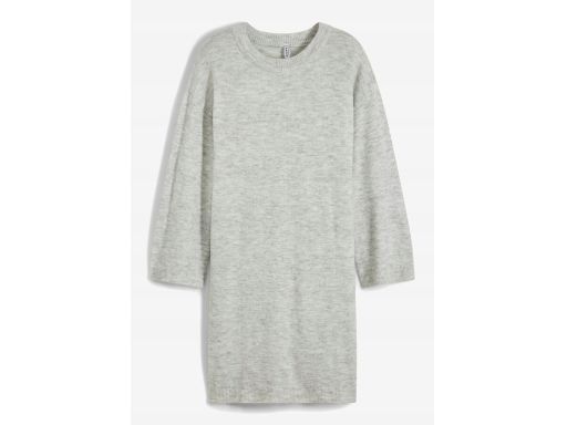 B.P.C dzianinowa sukienka prosta szara melanż 44/46.