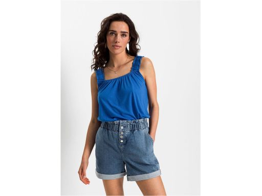 Top szafirowy z marszczeniem r.36/38