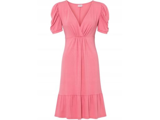 B.P.C sukienka dżersejowa różowa 36/38.
