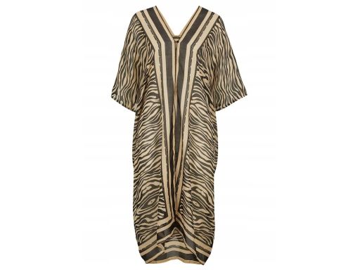 B.P.C sukienka tunika plażowa prześwitująca wzór zebry ^44/46
