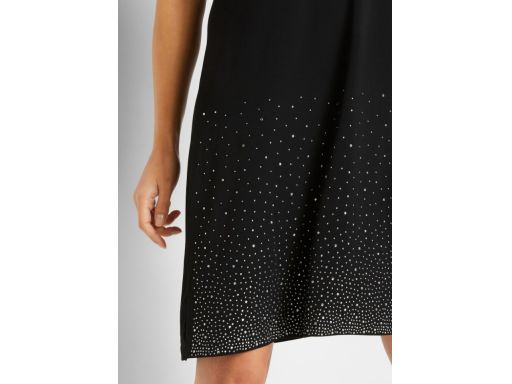 B.P.C sukienka granat z ozdobnymi kamykami^40/42