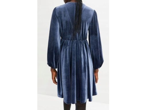 B.P.C sukienka aksamitna niebieska r.40/42