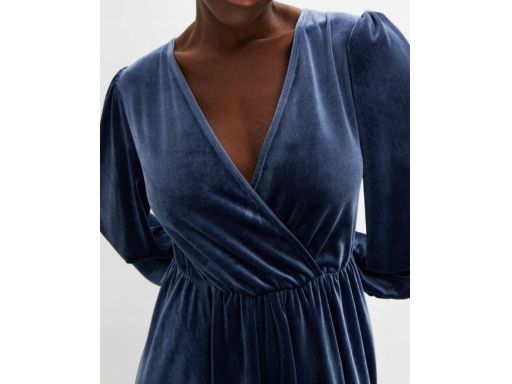 B.P.C sukienka aksamitna niebieska r.40/42