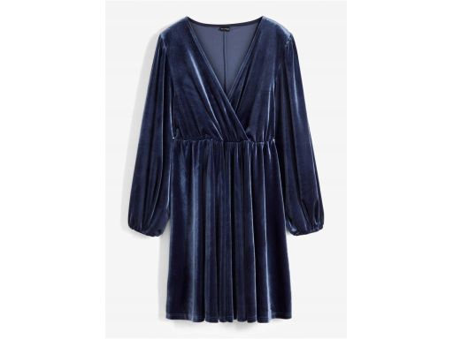 B.P.C sukienka aksamitna niebieska r.40/42