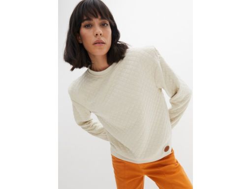 B.P.C modna bluza damska pikowana piaskowa r.48/50