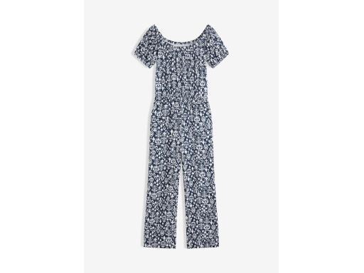 B.P.C czarny kombinezon w białe wzory r.44/46