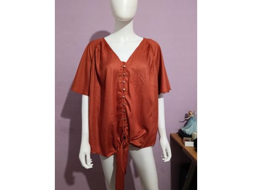 B.P.C bluzka koszulowa ruda wiskoza 40.