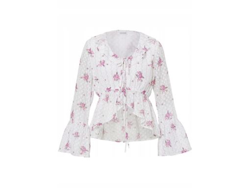 B.P.C bluzka szyfonowa z nadrukiem krótka ^44